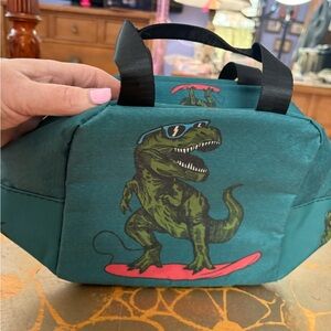 Green Dinosaur Reptile Carrier Lunchbox Brand New